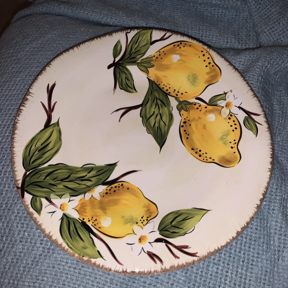 Pier1 Imports Avalon Lemon Ceramic Plate 7